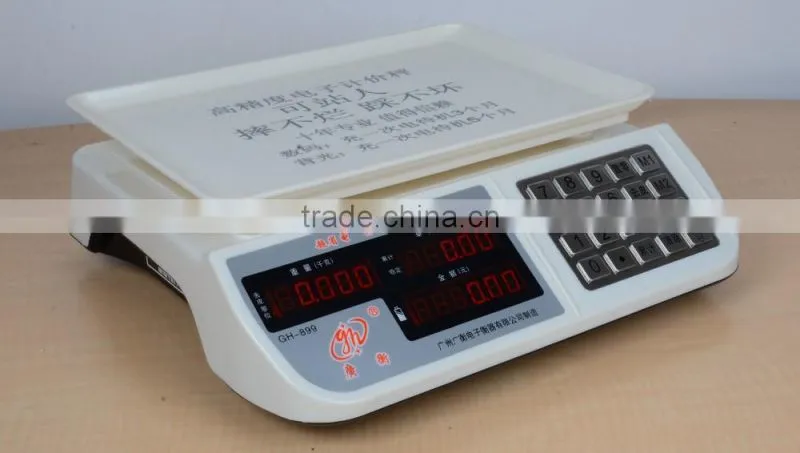 digital Electronic price Computing Food Meat Price scale with stainless button