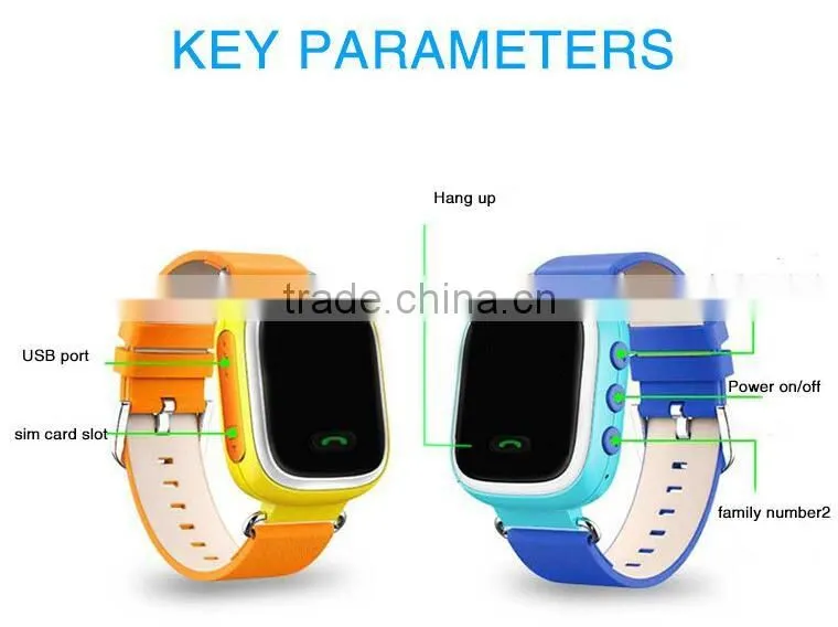 2016 New Smart baby watch Q60 Smart Watch Wristwatch SOS wrist watch small gps tracking device for kids