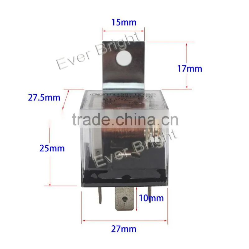 New design 40A lucency waterproof auto relay,12v automotive relay