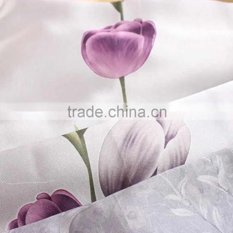 zhejiang blackout curtain with printing flower ,yiwu market fabric