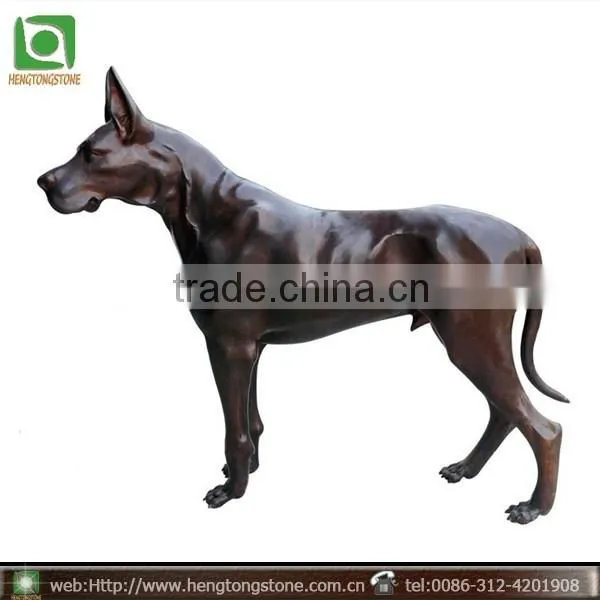 dog sculpture lifesize bronze sculpture