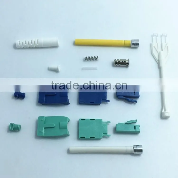 fiber optic LC uniboot connector with pull-tab