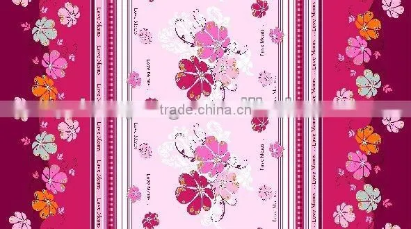 100% polyester pigment print fabric