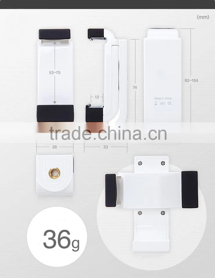 Stylish Universal Clip Holder Extendable Tripod Mount For iPhone/Samsung/Huawei/Xiaomi... The Screen Width Between 5.3 to 7.5cm