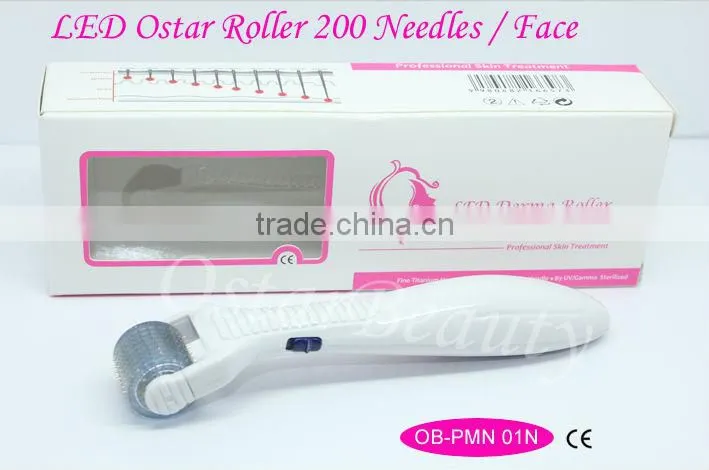 Photon Derma Roller with Titanium Needle and 4 colors LED gene biology light