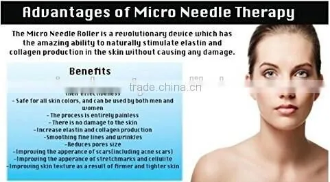 scar removal derma roller with changeable heads 1200 needles beauty roller