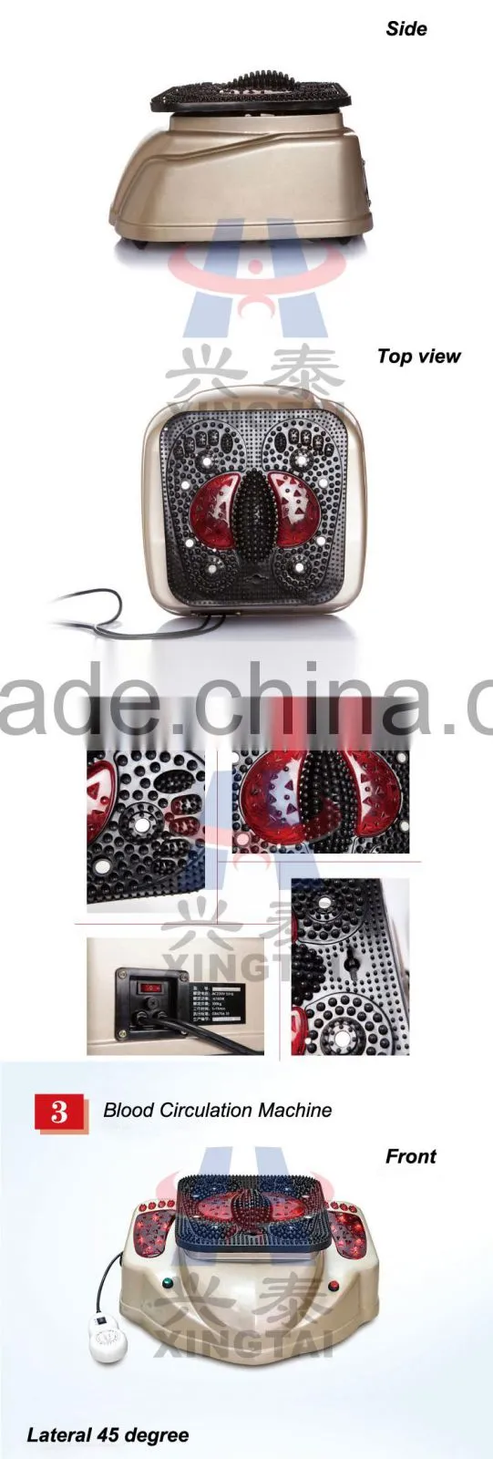 XT-8805-7 Body Vibrating Infrared Function Magnet Theatment Health Care Blood Circulation Beautify Leg and Foot Massage Machine
