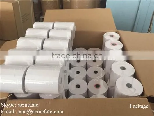Cash Register Paper Logo Printed Pos Atm Machine Paper Roll 80x80