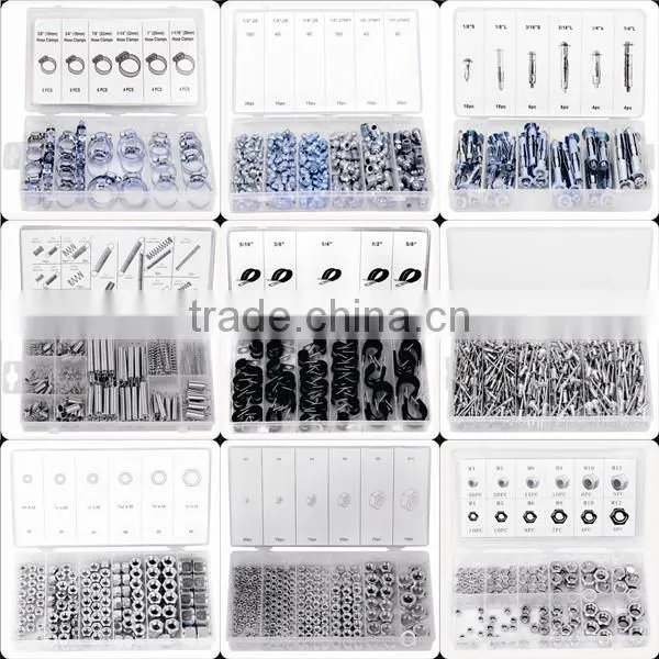 237pc Assorted Plastic Blind Rivet With Rivet Gun Tool Kit
