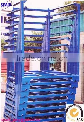 Foldable stacking tyre rack