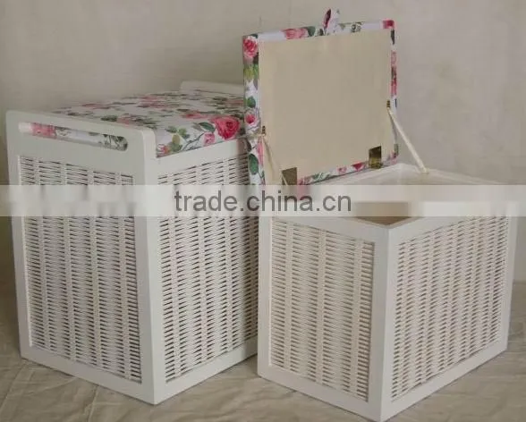 promotion cheap cloth rattan laundry basket