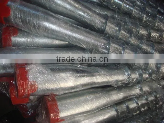 factory- galvanized ground pole screw anchor