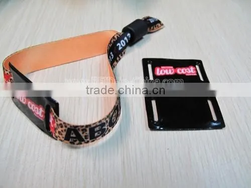 Flexible Fabric RFID Cashless Wristbands with NTAG203/213/216 Chip