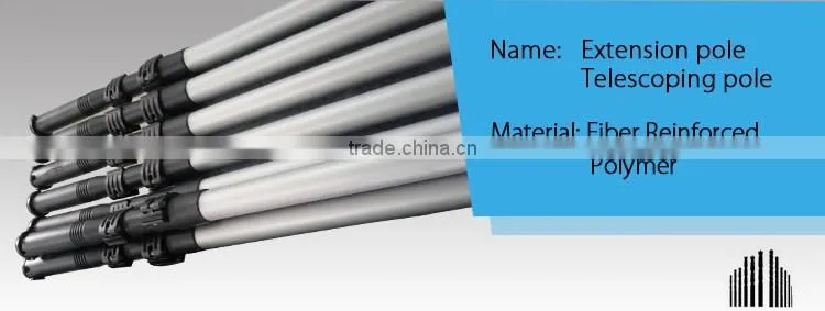 Non-conductive thermal insulation window cleaning extension pole