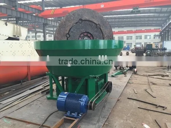 2017 new design wet pan grinder,Gold Mining Pan,double roller mill