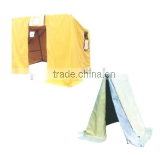 Convenient rectangular/triangular flat roof site tents for construction sites