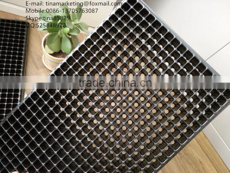 512 Cell Black HIPS Plastic Nursery Seed Propagator Tray, Plastic Plant Seedling Trays China Manufactory Price