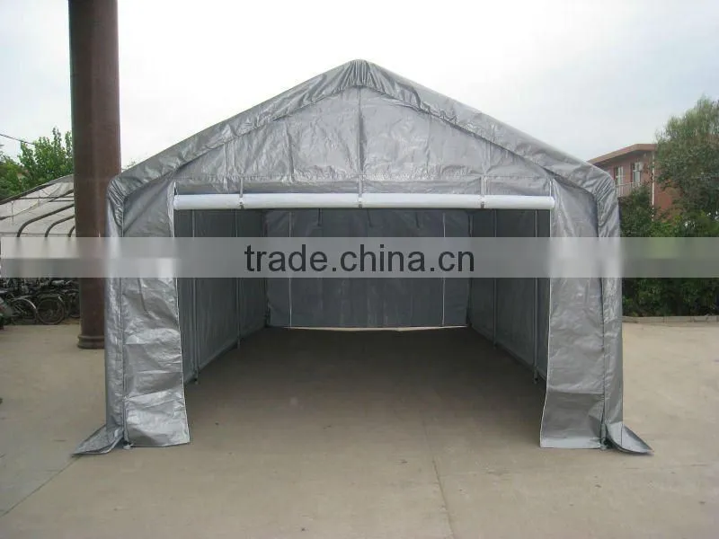 3x6m steel structure gray PE carport shelter