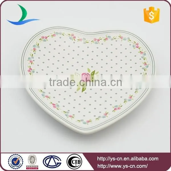 Decal Ceramic light weight wedding heated dinner plates