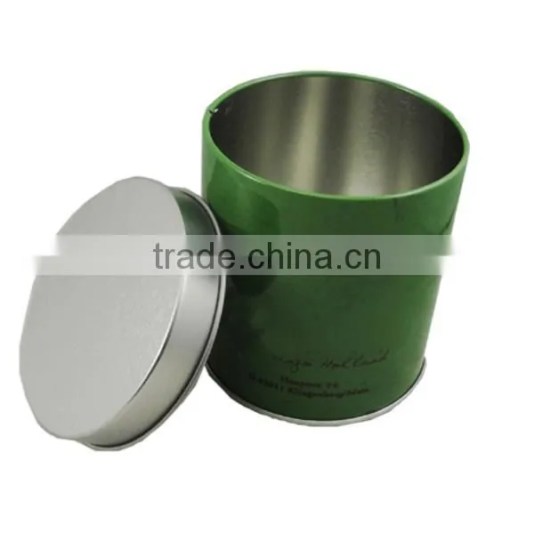 custom round tin metal box