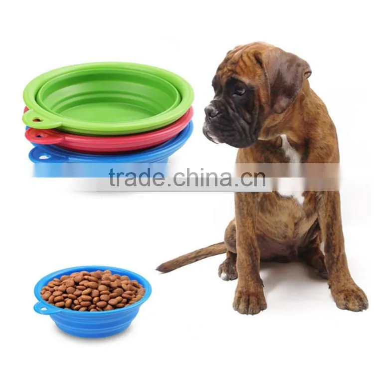 wholesale alibaba Collapsible Supreme dog bowl silicone folding dog bowls