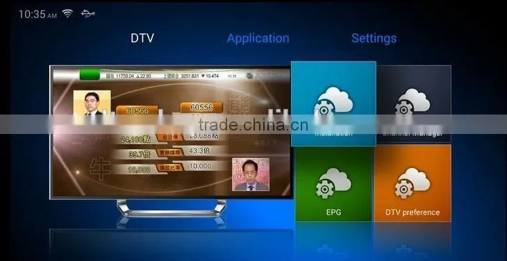 Hot-selling Android DVB-T2 Set Top Box AML 805 Android 4.4 DDRII 1GB 8GB Flash K1 Hybrid Android TV Box Wholesale Price