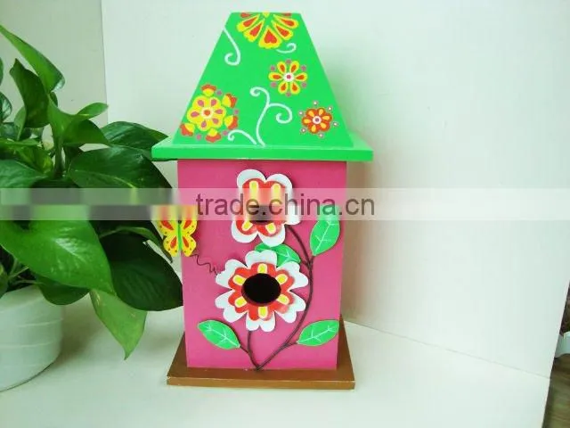 Garden Decorative Wooden Bird House,Eco-friendly Wooden Bird House