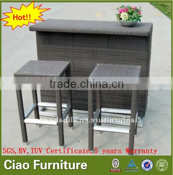 Patio bar furniture outdoor wicker bistro bar stools