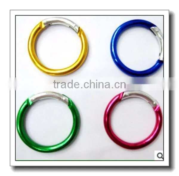 Fish shape aluminium carabiner keychain