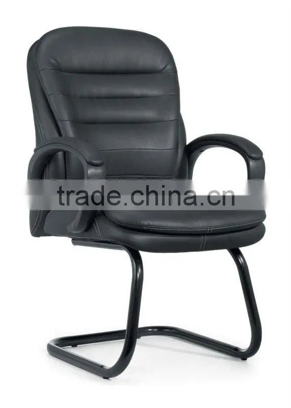 soft leather conference chair guest chair in front of office desk conference chair