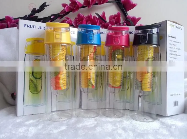 Cheap custom logo fruit infusion sports water bottle factory directly