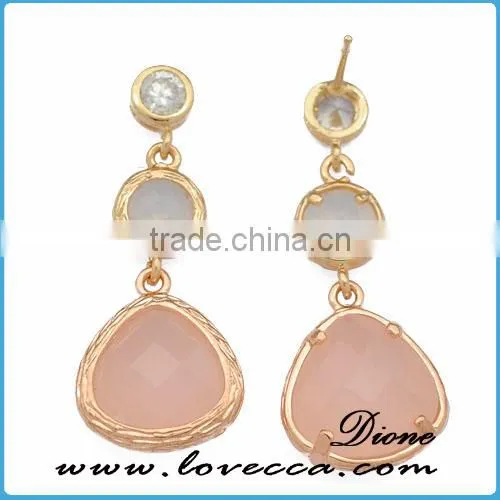 Latest Fashion Hot Sale Wedding Gift Birthstone Earrings