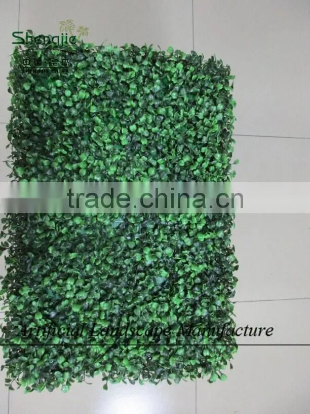 Indoor artificial plastic boxwood hedge for decoration