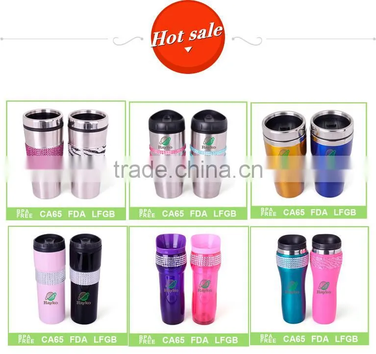 2015 new design glass drinking bottle diamond bottle