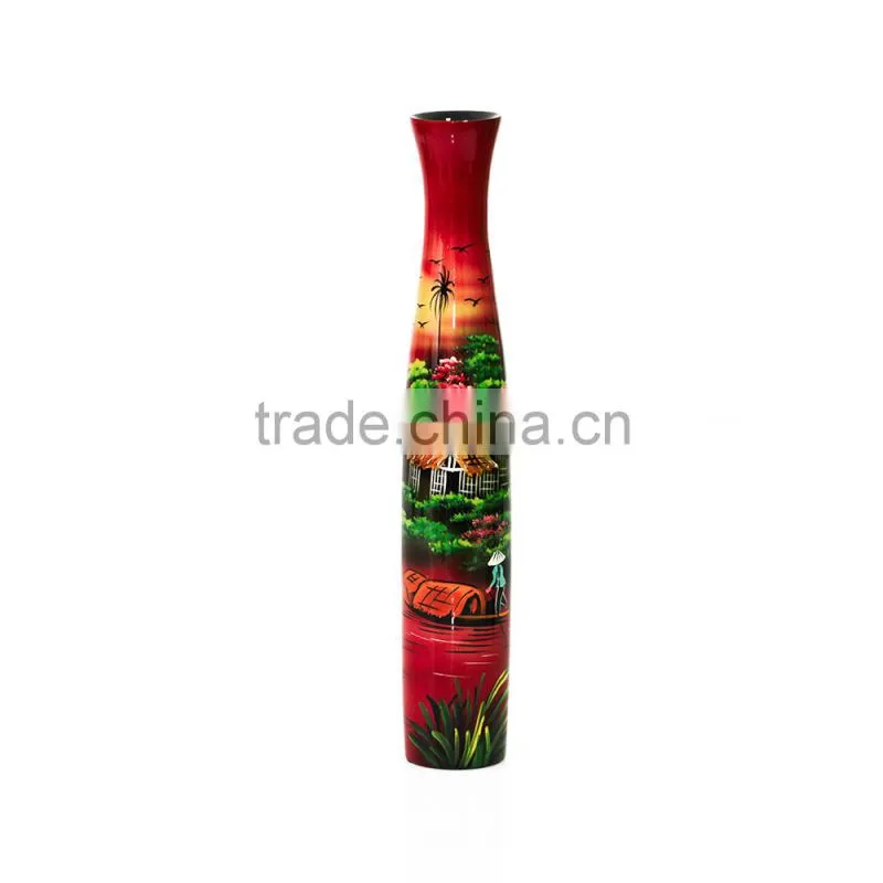Handmade high quality Vietnam lacquer vase