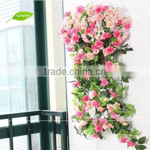 GNW FLV08 Fashion Artificial Ivy Vine Leaves Fake Foliage Flower Garland Plants Home Decoration for sale