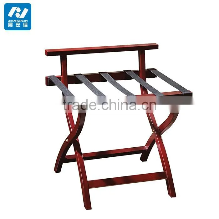 Hotel wood luggage rack
