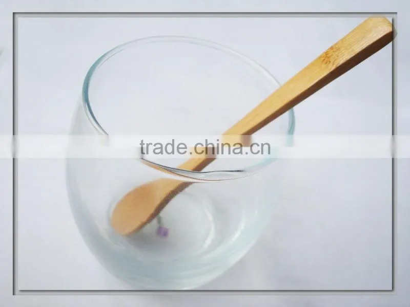 Teaspoon wooden ice cream oval spoon family tableware