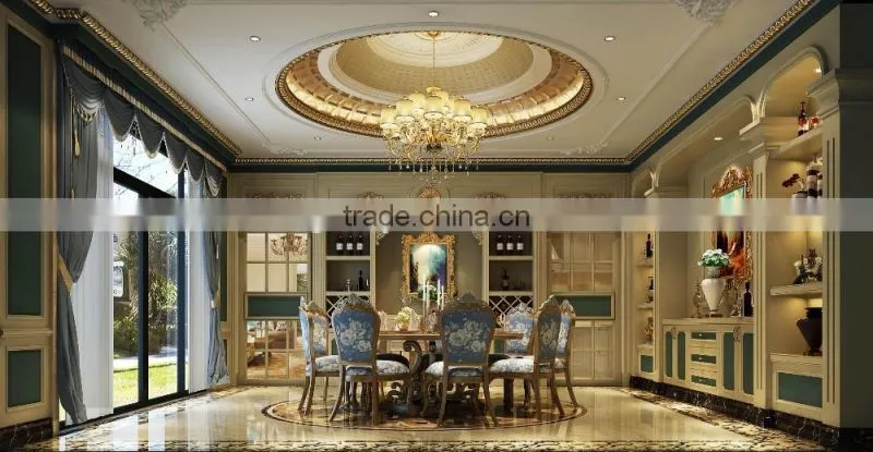 Elegant Romantic Interior Rendering Design of Classic European Dining Hall BF11-11263b