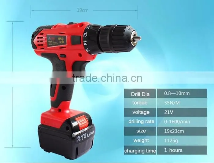 21v high torque multifunction cordless drills power tools