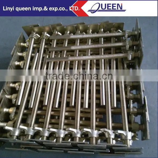 stainless steel removable metal base jack post with base plate