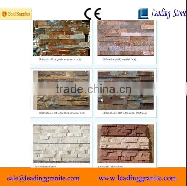 artificial decorative stacked stone exterior wall cladding