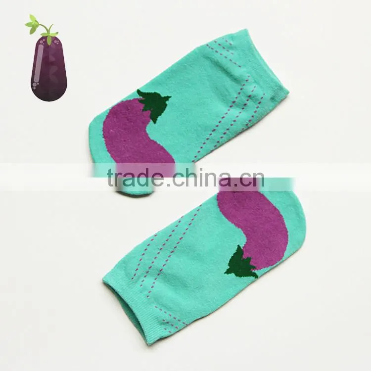 2015 Top Selling Fruits And Vegetables Pattern Fashion Socks Creative Winter Socks Custom Print Socks