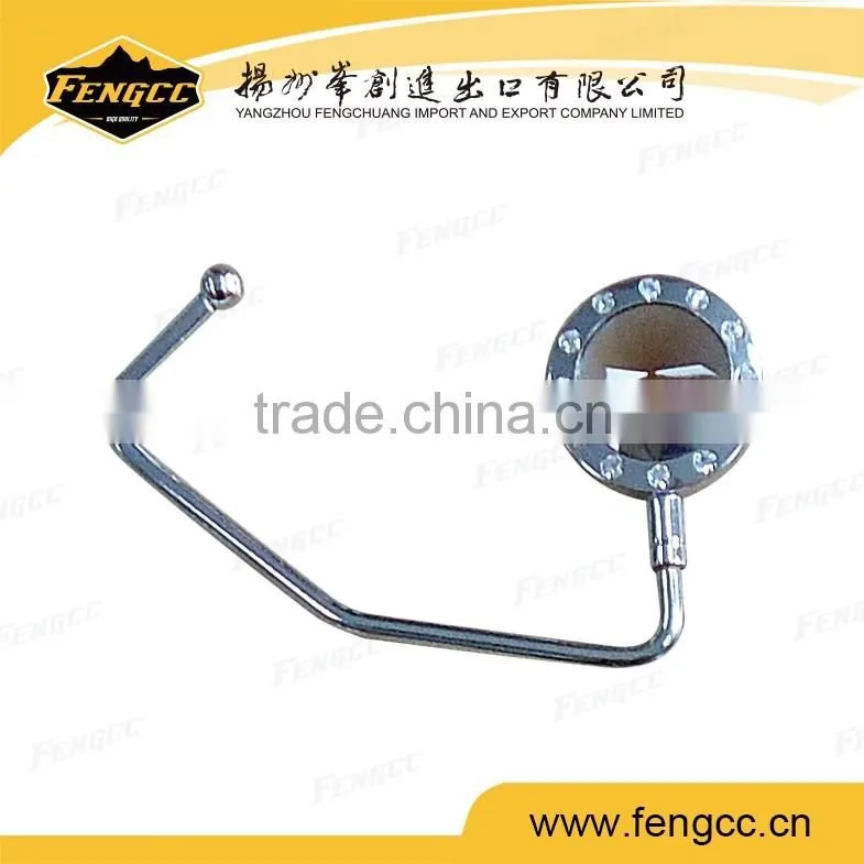 High Quality Diamond Shape Bling Bling Purse Hook/Bag Hook