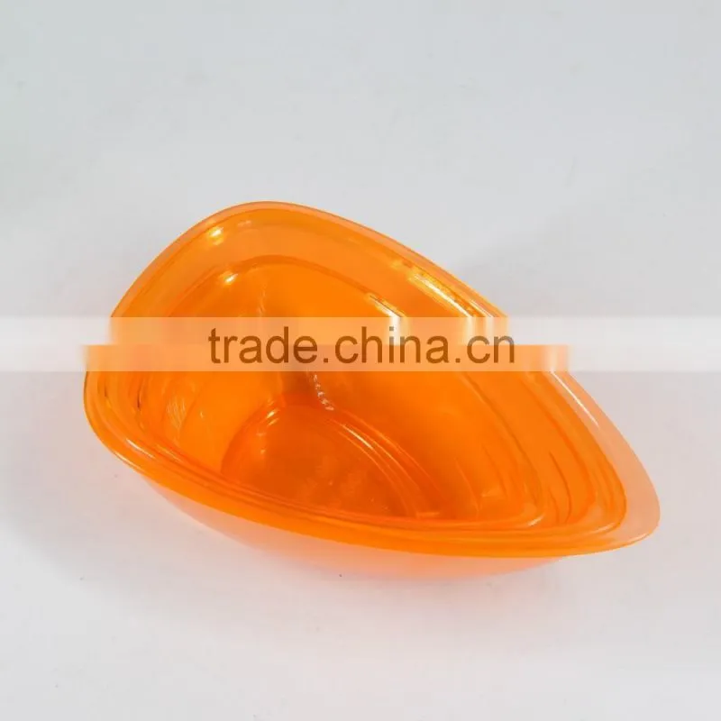 set of 3pcs plastic Salad measuring bowl in trilateral figure
