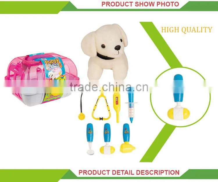 play set pet dog house plush toy made in china