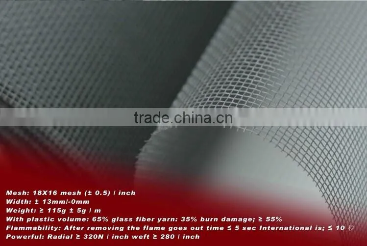 PVC coated fiberglass window screen