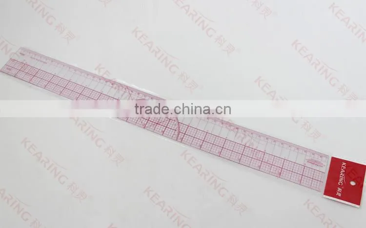 Kearing Chinese Manufacturer OEM 18'' & 45cm Plastic Pattern Grading Ruler # 8095
