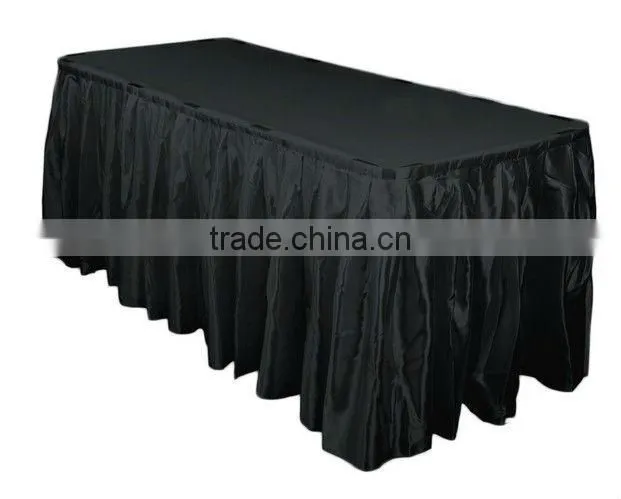2016 hot cake white fitted table skirts for sale