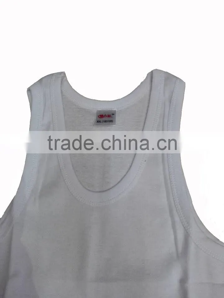 Custom 100%Cotton fitness tank top,100%Cotton GYM tank top